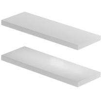 Kit 2 Prateleiras de Parede Nicho Multiuso 30x10cm em Mdf Resistente 15mm