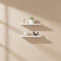 Kit 2 Prateleiras MDF 30cm Nichos Sala Quarto Cozinha Banheiro Kit 2 Prateleiras MDF 30cm Nichos Sala Quarto Cozinha Banheiro