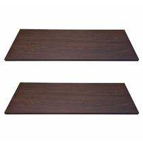 Kit 2 Prateleiras Mdf 65x10 Tabaco Nicho Livros Revista