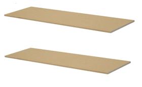 Kit 2 Prateleiras Mdf Cru 1000x200mm Com Suporte