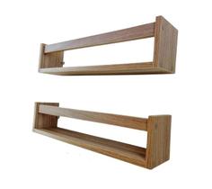 Kit 2 Prateleiras Nicho Organizador Mdf Madeira 55Cm