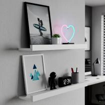 Kit 2 Prateleiras para Quarto 60cm X 12cm Quadro Branco Kit 2 Prateleiras para Quarto 60cm X 12cm Quadro Branco