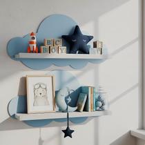 Kit 2 Prateleiras para Quarto Infantil Nuvem Kit 2 Prateleiras para Quarto Infantil Nuvem