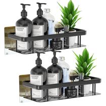 Kit 2 Prateleiras Retangular Banheiro para Objetos Multiuso Metal