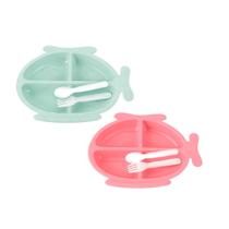 Kit 2 Prato Infantil Formato Avião Com Divisórias E Talheres Escolar Passeio Crianças festa Refeição Kit 2 Prato Infantil Formato Avião Com Divisórias E Talheres Escolar Passeio Crianças festa Refeição