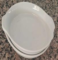 Kit 2 pratos 2 alças ,porcelana