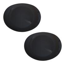 Kit 2 Pratos De Plástico Liso Duro 29cm Jantar Almoço Lanche