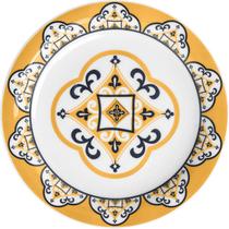 Kit 2 Pratos de Sobremesa Floreal São Luís Oxford Cerâmica 20cm