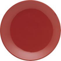 Kit 2 Pratos De Sobremesa Unni Red Oxford Cerâmica 19cm