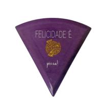 Kit 2 Pratos Formato Pizza Para Servir Estampado Melamina 22cm