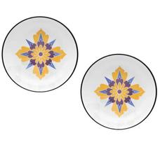 Kit 2 Pratos Fundos 21Cm Porcelana Coup Grid Oxford Kit 2 Pratos Fundos 21Cm Porcelana Coup Grid Oxford