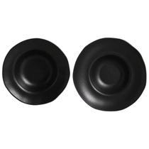 Kit 2 Pratos Orgânicos Preto Matte 250ml e 450ml Porto Brasil Servir Mesa Posta Kit 2 Pratos Orgânicos Preto Matte 250ml e 450ml Porto Brasil Servir Mesa Posta