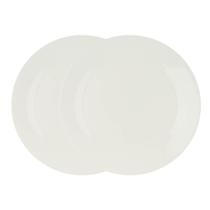 Kit 2 Pratos para Sobremesa de Porcelana Clean Branco 20cm