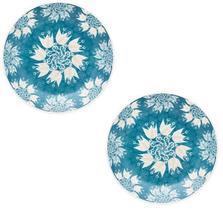 Kit 2 Pratos Sobremesas De Porcelana 21Cm Coup Etnia Oxford