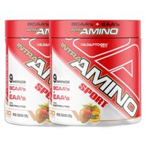 Kit 2 Pre Treino 9 Aminos Eaa Bcaa Manga 201g Adaptogen