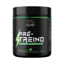 Kit 2 Pré-treino Em Pó Pote 300g Maçã Verde Vital Force