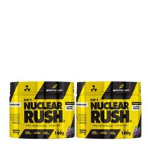 Kit 2 - Pré Treino Nuclear Rush Uva Workout Powder - 100g Body Action
