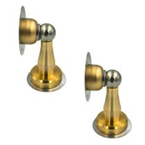 Kit 2 prendedor de porta magnetico adesivo inox dourado Kit 2 prendedor de porta magnetico adesivo inox dourado