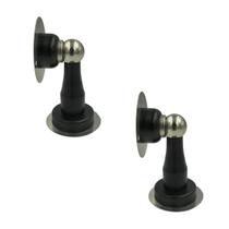 Kit 2 prendedor de porta magnetico adesivo preto fosco Kit 2 prendedor de porta magnetico adesivo preto fosco