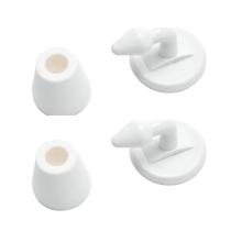 Kit 2 Prendedor de Porta Trava Aparador Peso Calço Fixador Adesivo Cor:Branco Kit 2 Prendedor de Porta Trava Aparador Peso Calço Fixador Adesivo Cor:Branco