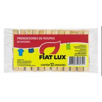 Kit 2 Prendedor De Roupa Madeira Pacote Com 12un Cada