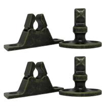 Kit 2 Prendedor Trava Portas Universal De Chão Colonial Aço