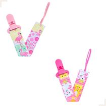 Kit 2 Prendedores De Chupeta Pietra Baby