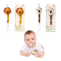 Kit 2 prendedores de chupeta safari