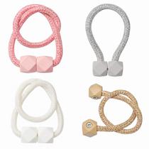 Kit 2 Prendedores de Cortina Magnético Cúbico Abraçadeiras Imã Sala Estilo Kit 2 Prendedores de Cortina Magnético Cúbico Abraçadeiras Imã Sala Estilo