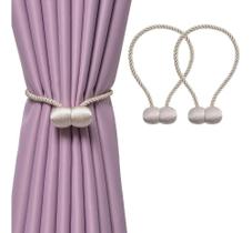 Kit 2 Prendedores De Cortina Magnético Presilhas Abraçadeira