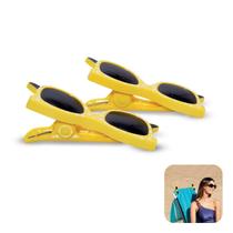 Kit 2 Prendedores De Toalha Óculos Clip Cadeira De Praia - 3102 Tobee