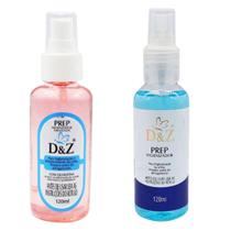 Kit 2 Prep Spray Higienizador Rosa/Azul 120ml - D&Z