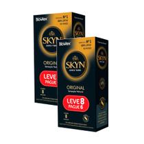 Kit 2 Preservativo Blowtex Skyn Original Leve 8 Pague 6 Unidades