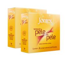 Kit 2 Preservativo Jontex Sensação Pele com Pele 2 Unidades