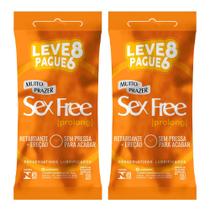 Kit 2 Preservativo Sex Free Prolong 8 Unidades