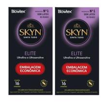Kit 2 Preservativo Skin Elite C/16 Un - Blowtex