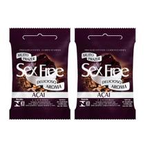 Kit 2 Preservativos Delicioso Aroma Sex Free Menta