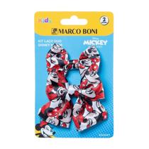 Kit 2 Presilha Kids Laços De Cabelo Disney Minnie Marco Boni