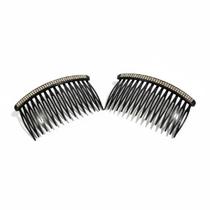 Kit 2 Presilhas Cabelo Preta Strass Brilhosa Feminina luxo Kit 2 Presilhas Cabelo Preta Strass Brilhosa Feminina luxo