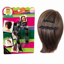 Kit 2 Presilhas De Cabelo Bico de pato p/ Penteados Preto