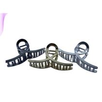 Kit 2 Presilhas Prendedor de Cabelo Metalizado Grande Tubarão C2602 Kit 2 Presilhas Prendedor de Cabelo Metalizado Grande Tubarão C2602