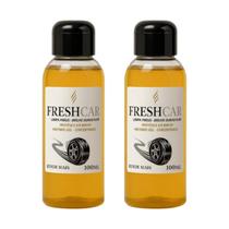 Kit 2 Pretinho Tipo Baba De Camelo Limpa Pneu 100ml Freshcar Cor Gel