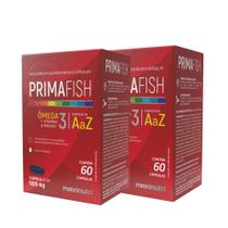 Kit 2 Primafish Omega 3 + Vitaminas 60 Capsulas Maxinutri
