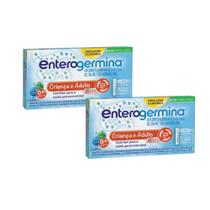 Kit 2 Probiótico Enterogermina Crianças e Adulto Plus 5ml Embalagem Econômica 10 Frascos