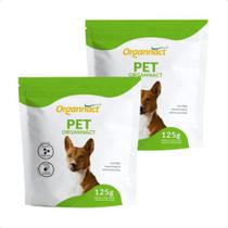 Kit 2 Probiótico Pet 125g Suplemento Para Cachorro Organnact