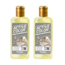 Kit 2 ProClean Active Color 140ml Revitalizador Pedras Claras Naturais e Sintéticas Brilho Original Kit 2 ProClean Active Color 140ml Revitalizador Pedras Claras Naturais e Sintéticas Brilho Original