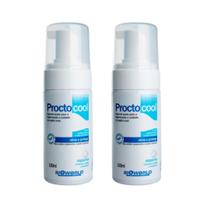 Kit 2 Proctocool Espuma Higiene Anal Com/Sem Enxágue. - Micrex Bioworld