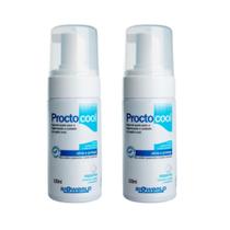 Kit 2 Proctocool Espuma Higiene Anal Com/Sem Enxágue. Kit 2 Proctocool Espuma Higiene Anal Com/Sem Enxágue.
