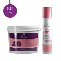 Kit 2 Progressiva Mirabilis One Stage 1l + 2 Máscara Dmax Secrets Hidratação 1,5kg