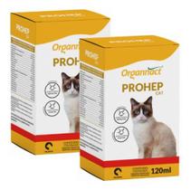 Kit 2 Prohep Cat 120ml Protetor Hepatico P/ Gatos- Organnact
